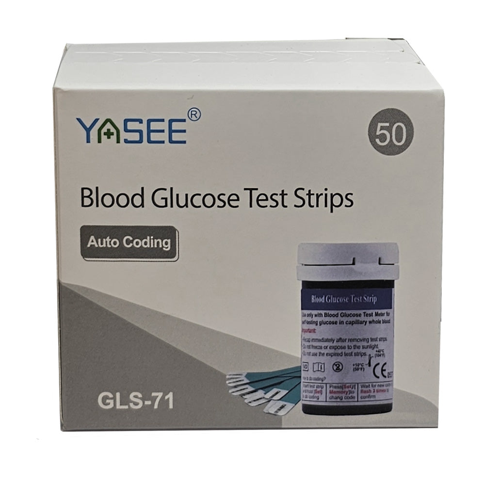 Yasee Glucose Test Strips GLS-71 x 50 pcs | Suits Yasee Blood Meter