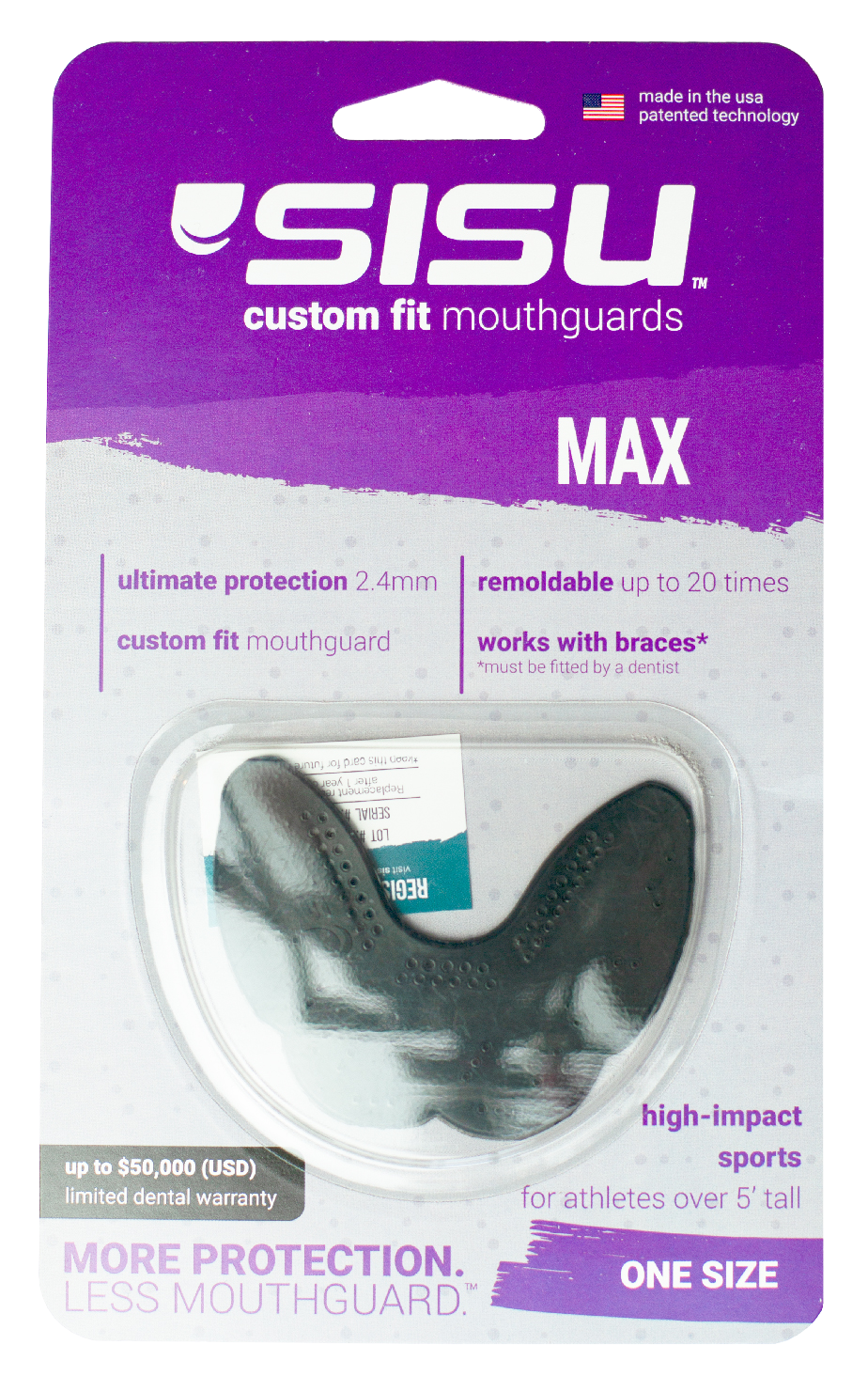 SISU MAX Mouthguard - BLACK