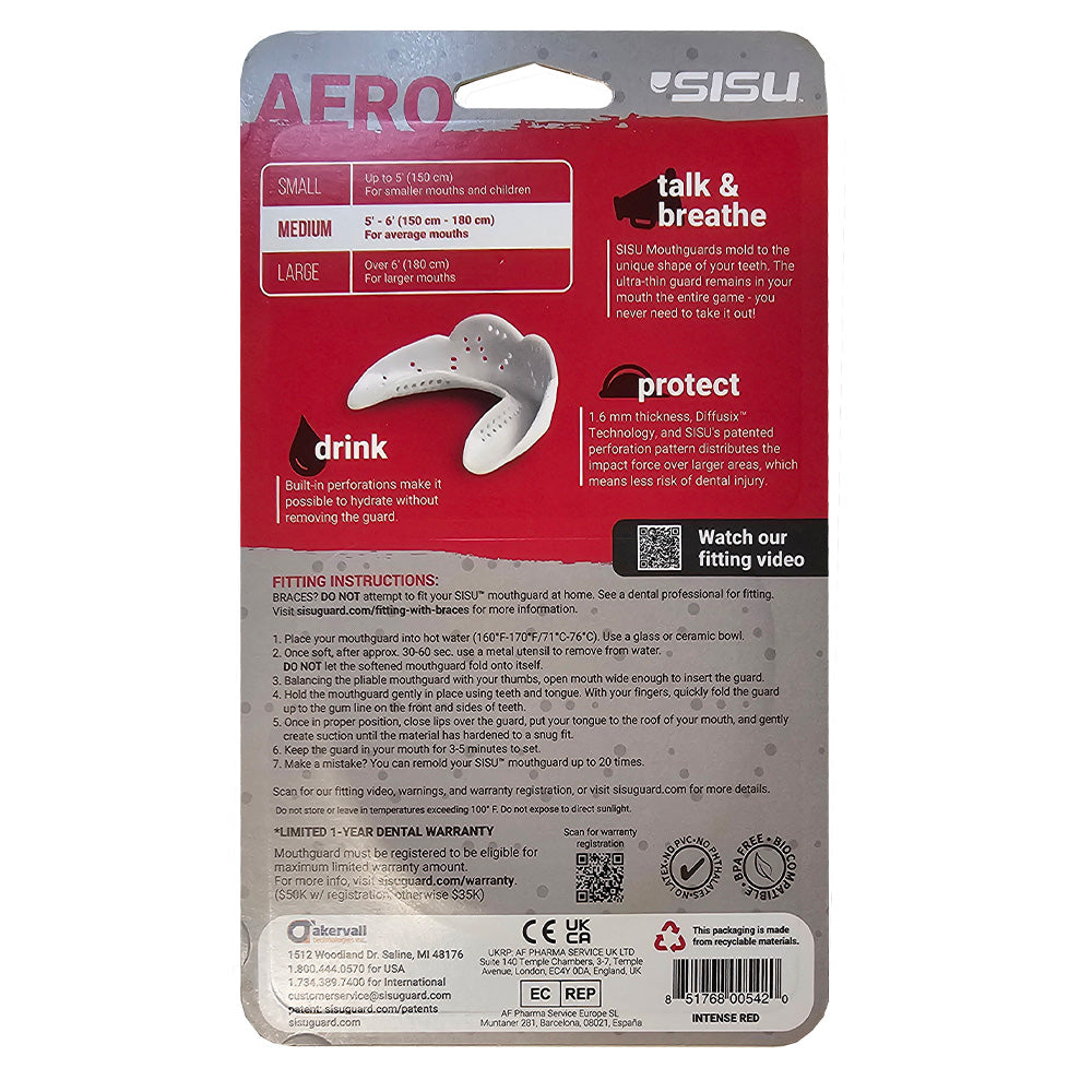 SISU AERO MEDIUM Nextgen Mouthguard - RED