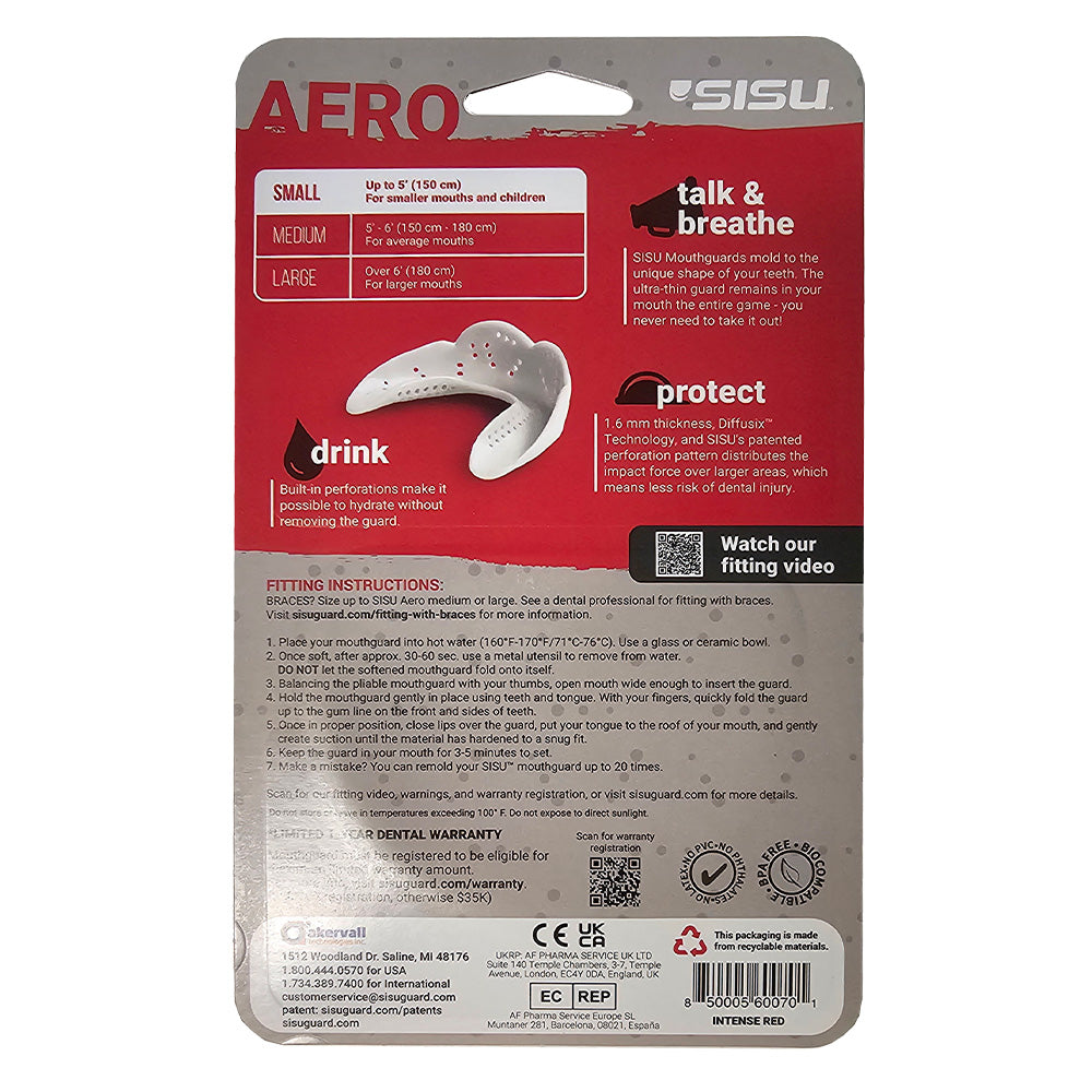 SISU AERO SMALL Nextgen Mouthguard - RED