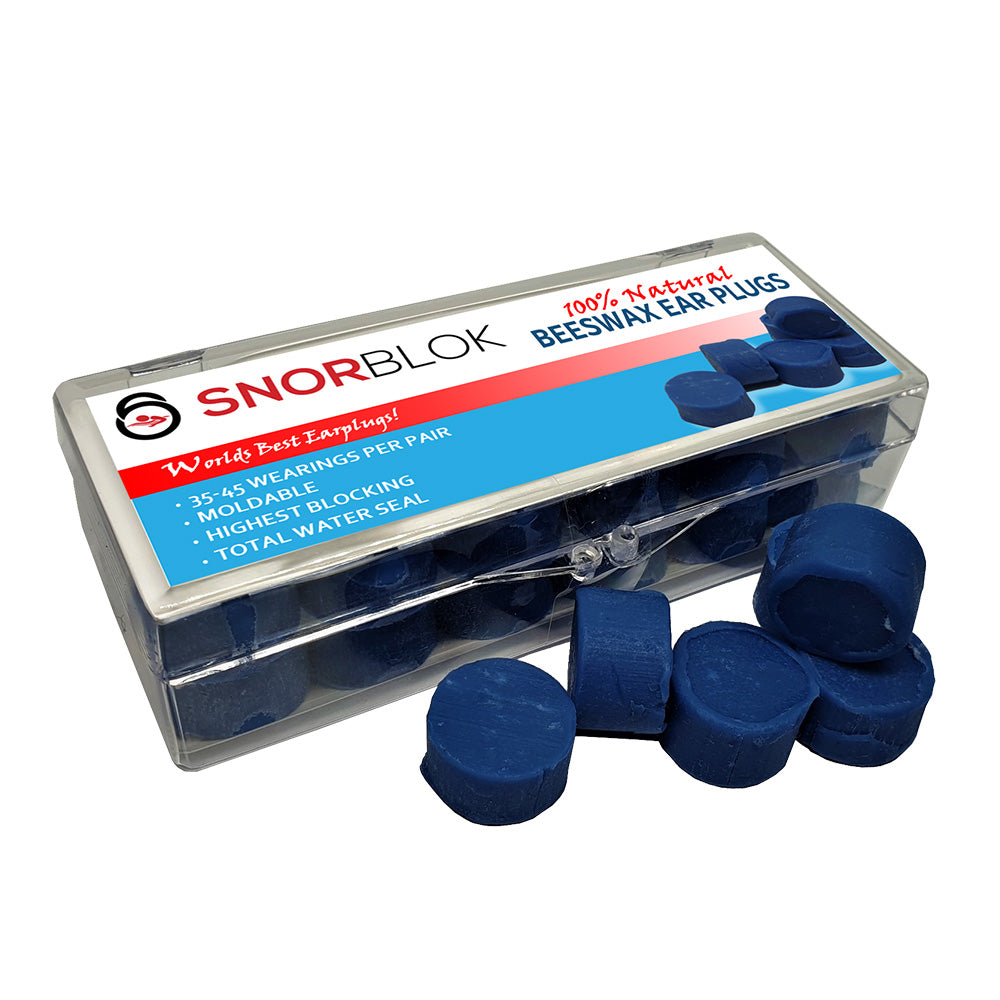 Snorblok Beeswax Earplugs - 12 Pairs