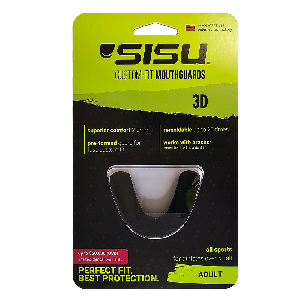 SISU 3D ADULT Mouthguard - CHARCOAL BLACK