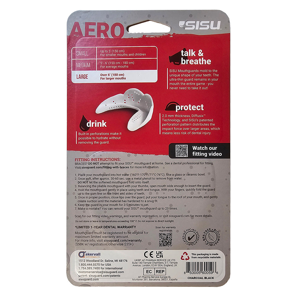 SISU AERO LARGE Nextgen Mouthguard - BLACK