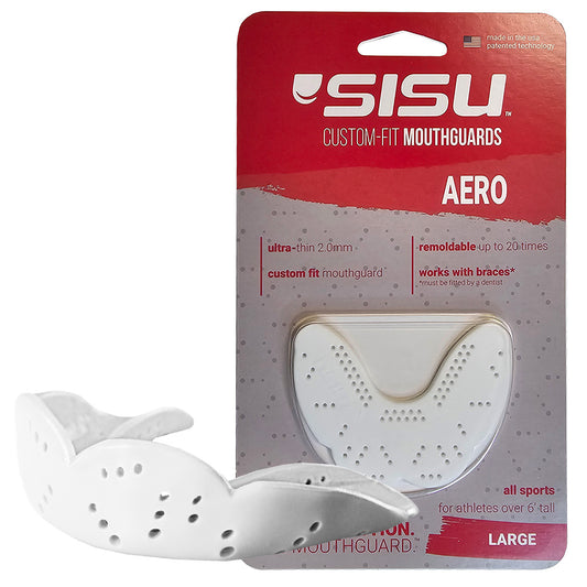SISU AERO LARGE Nextgen Mouthguard - SNOW WHITE