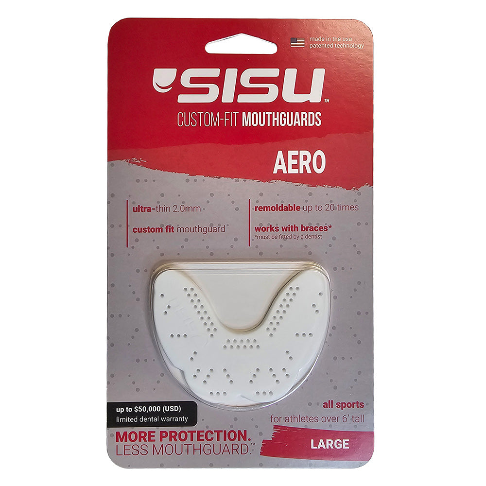 SISU AERO LARGE Nextgen Mouthguard - SNOW WHITE