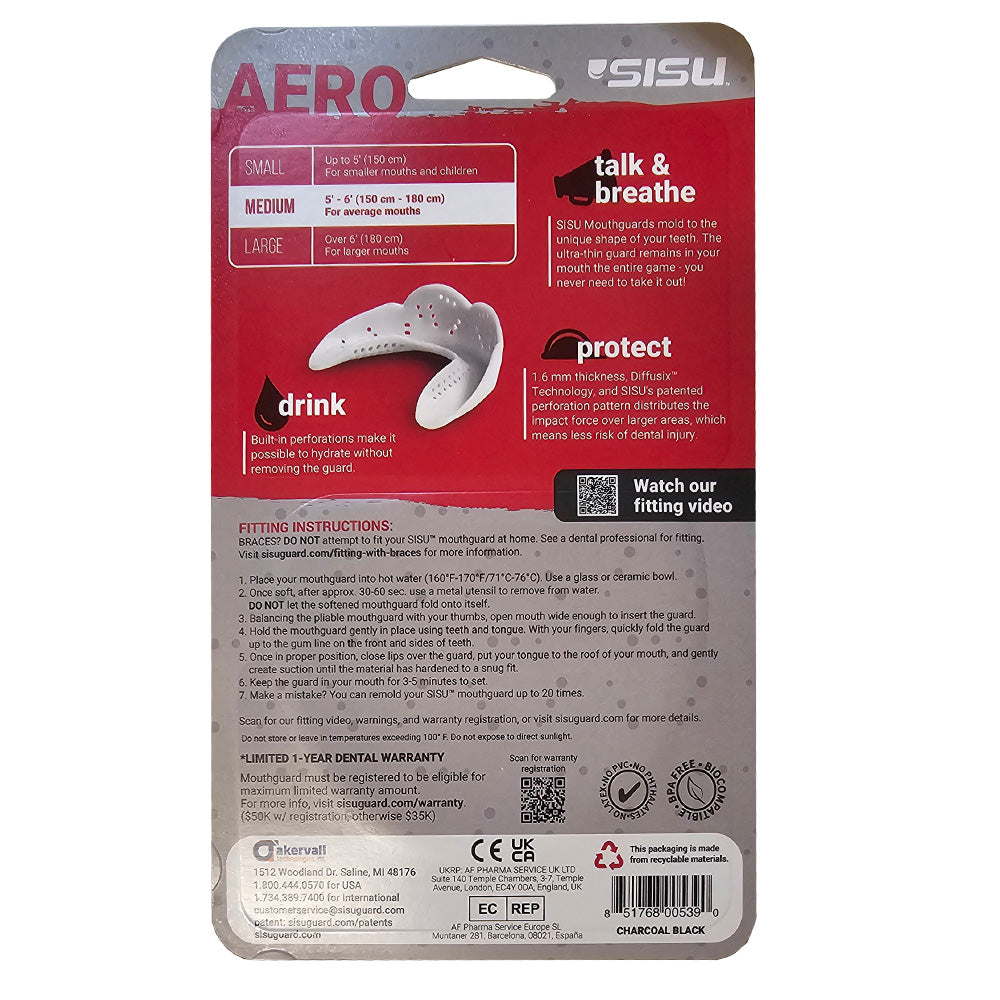 SISU AERO MEDIUM Nextgen Mouthguard - BLACK