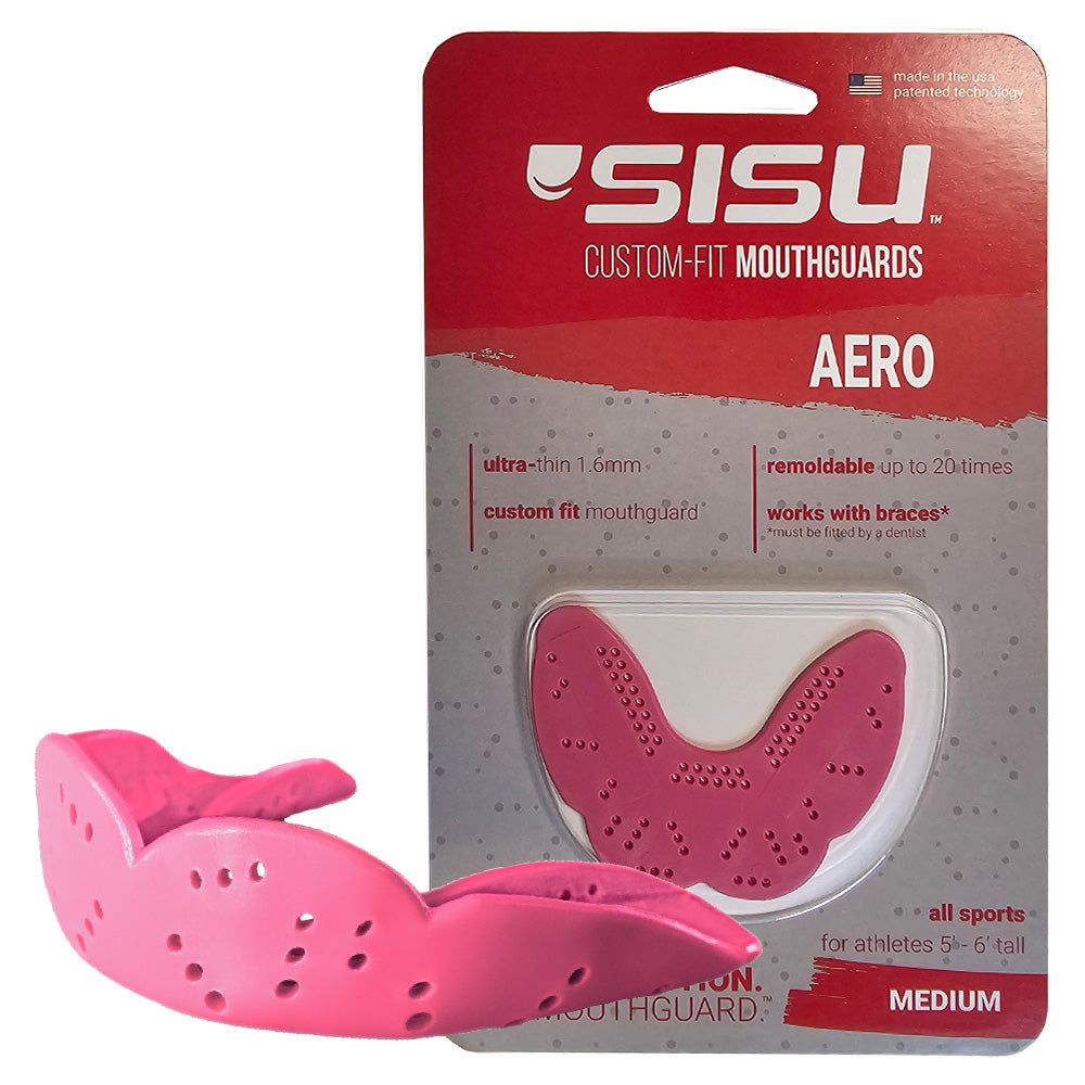 SISU AERO MEDIUM Nextgen Mouthguard - HOT PINK