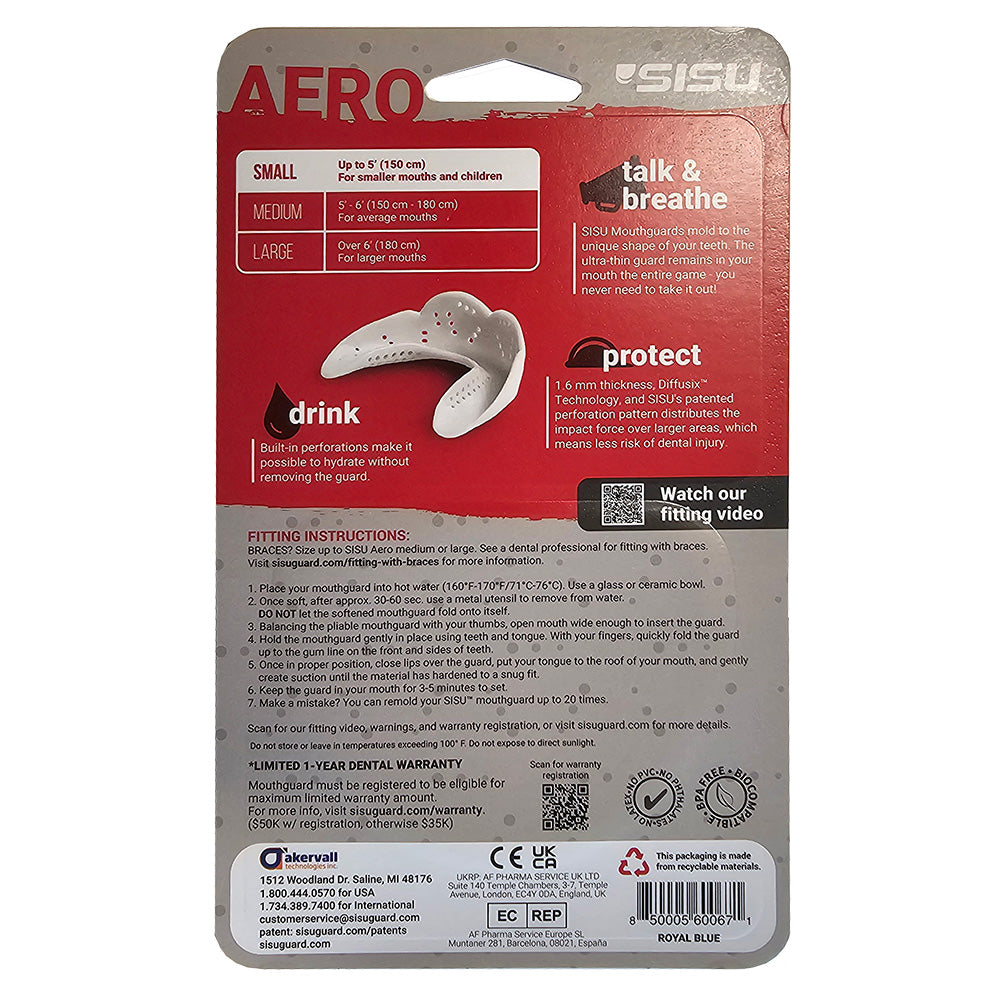 SISU AERO SMALL Nextgen Mouthguard - ROYAL BLUE