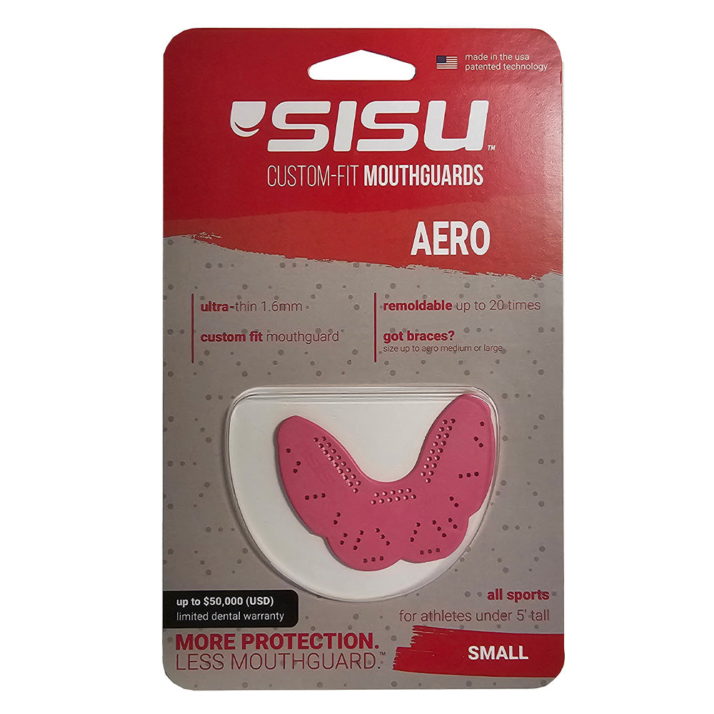 SISU AERO SMALL Nextgen Mouthguard - HOT PINK