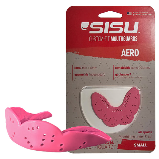SISU AERO SMALL Nextgen Mouthguard - HOT PINK