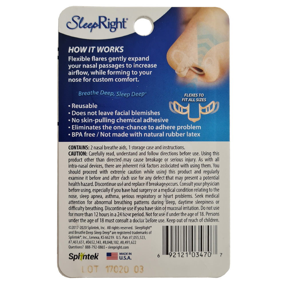 SleepRight Intra-Nasal Breathe Aid 2 Pack