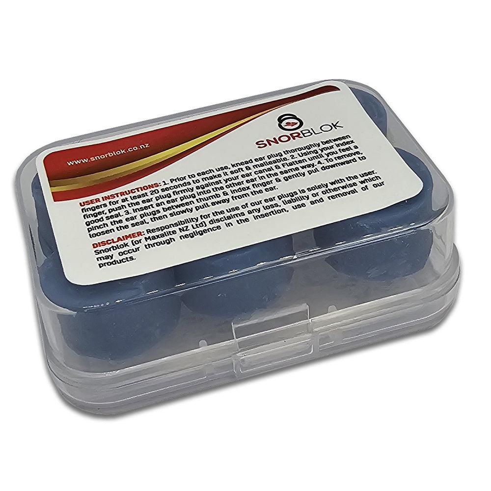 Snorblok Beeswax Earplugs 3pairs