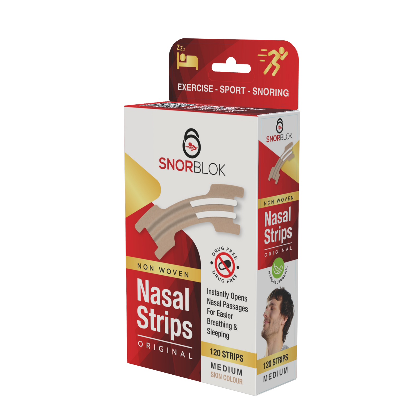 Snorblok Nasal Strips Medium Pack/120 Strips