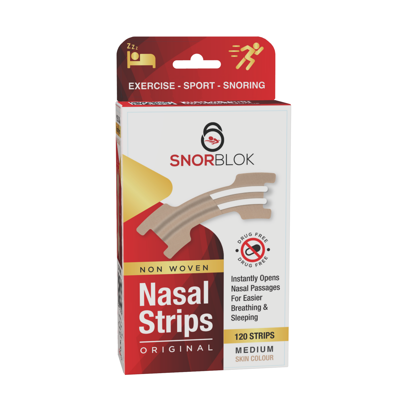Snorblok Nasal Strips Medium Pack/120 Strips