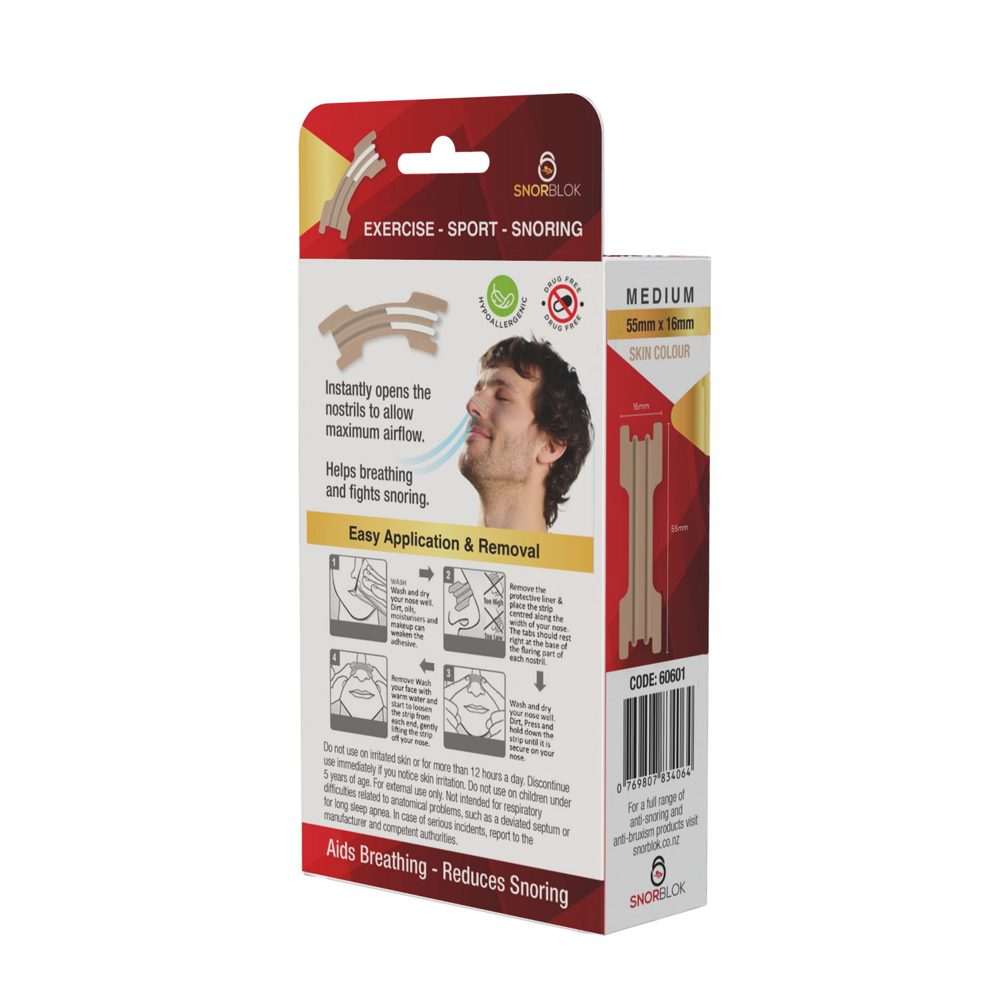Snorblok Nasal Strips Medium Pack/120 Strips