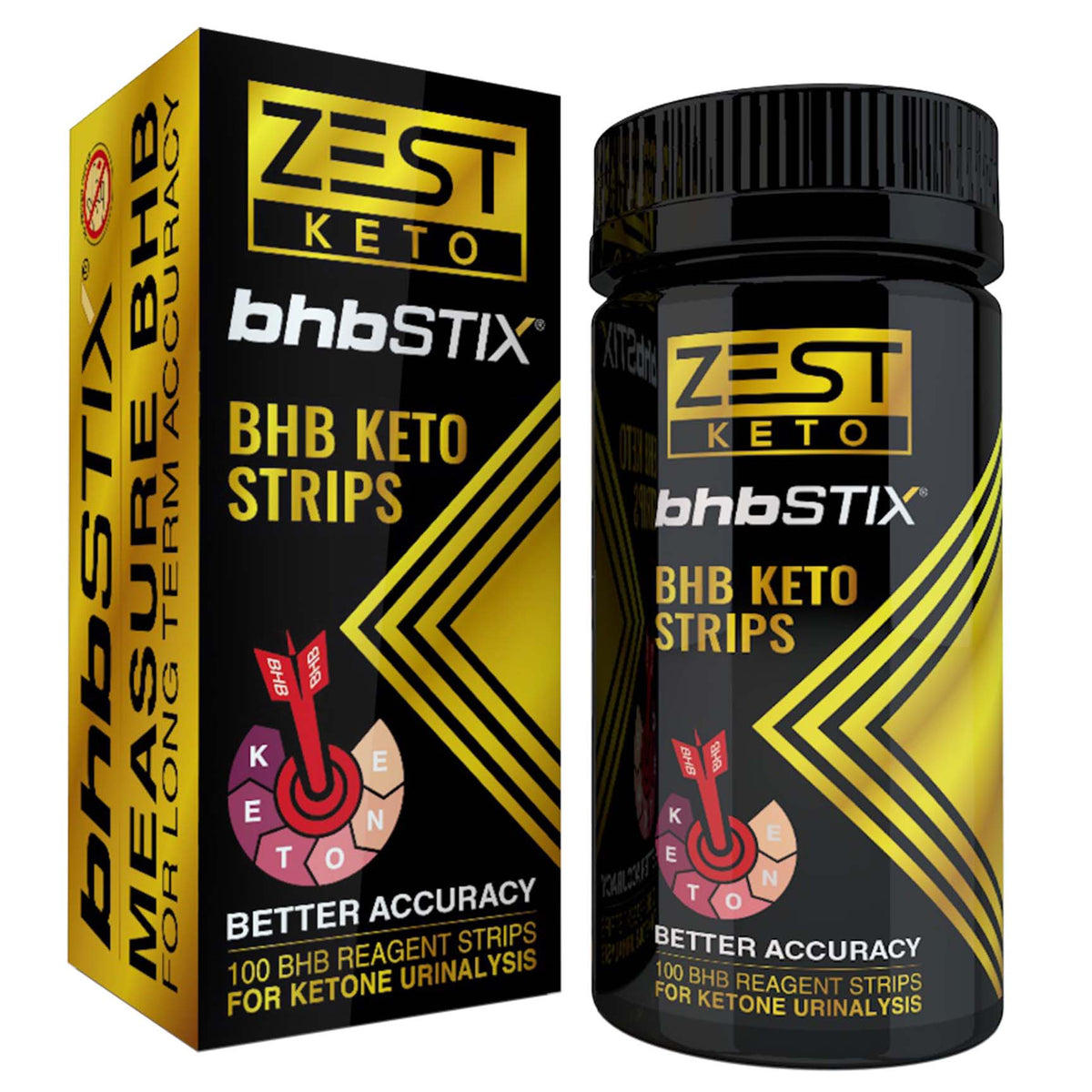Zest Keto bhbSTIX® - Ketone BHB Test Strips pack/100 Strips