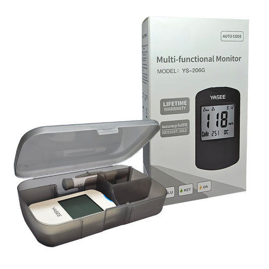 Yasee Glucose + Ketone + Uric Acid Blood Tester Kit