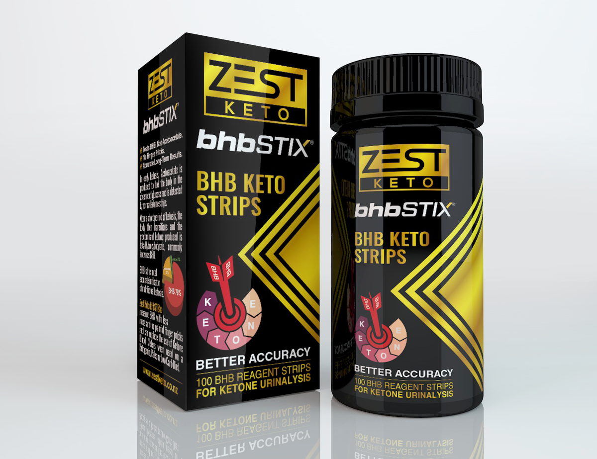 Zest Keto bhbSTIX® - Ketone BHB Test Strips pack/100 Strips