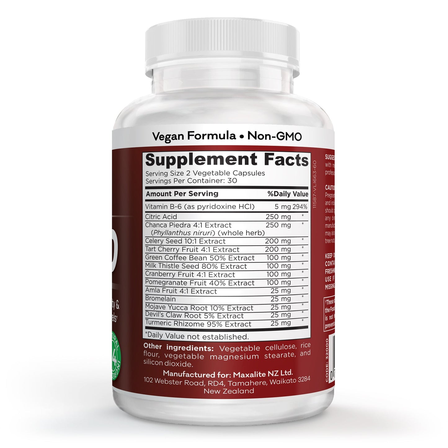 Gout Out® UricAID® Gout Care Formula 60 Capsules