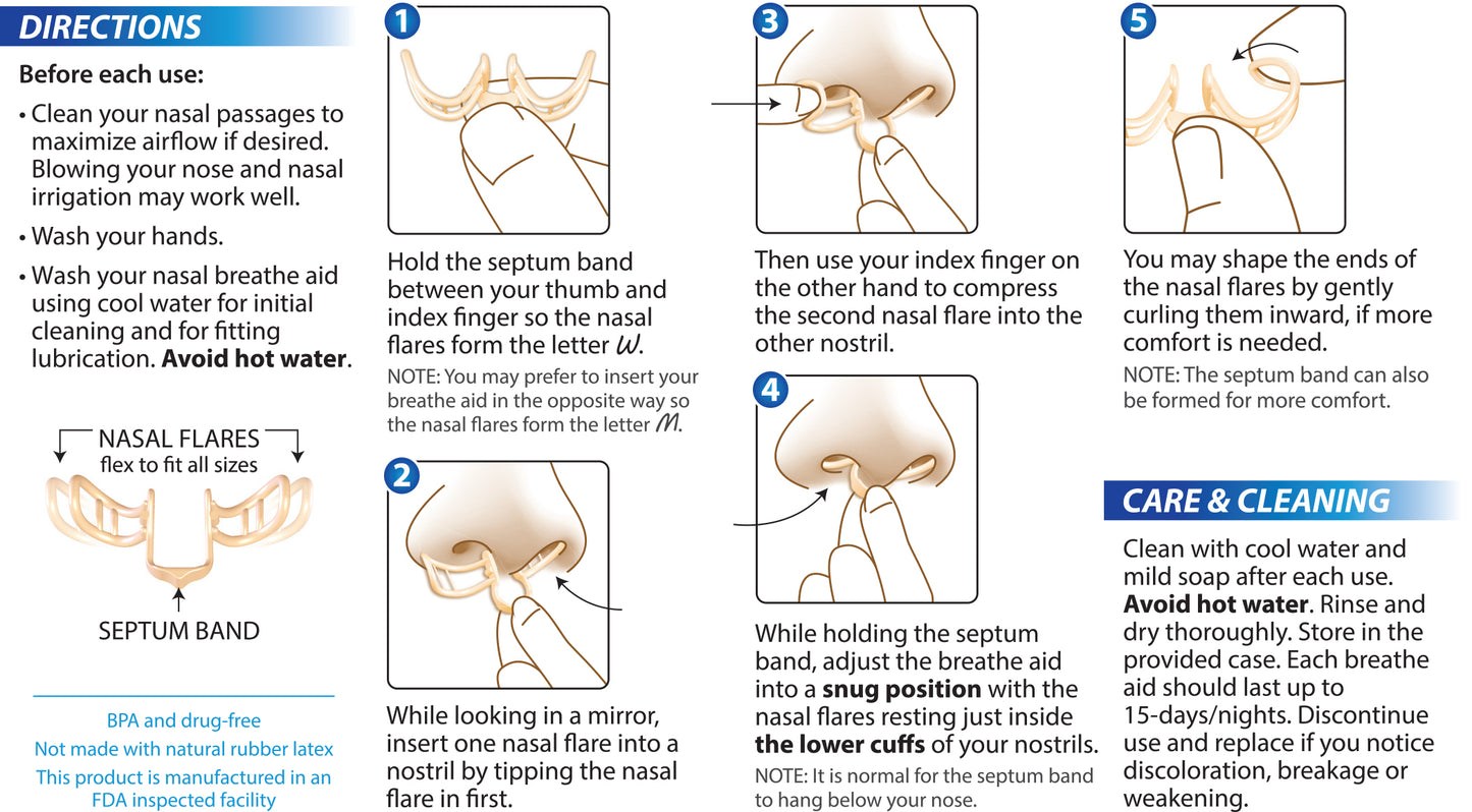 SleepRight Intra-Nasal Breathe Aid 2 Pack
